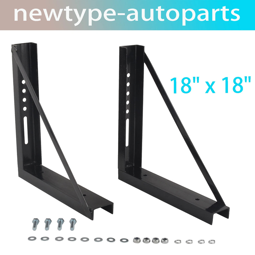 Set of 2 Steel Mounting Brackets for Truck Tool Box