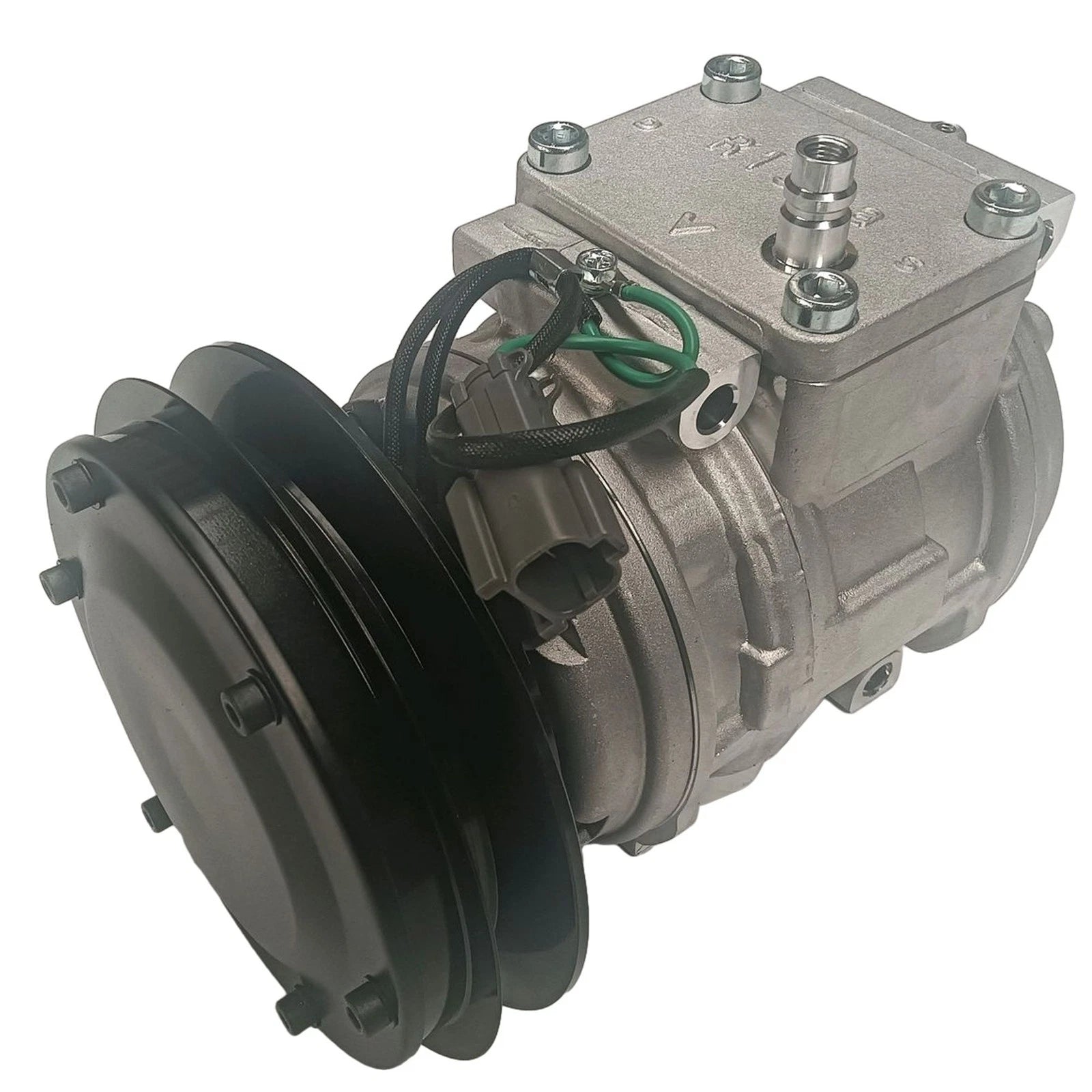 A/C Compressor with Single Groove & Clutch for John Deere Excavator (CO10877C, 168304)