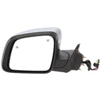Left Heated Manual Folding Mirror for 2022 Jeep Grand Cherokee WK Chrome