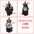 Carburetor & Power Jet Kit for PWK24 (70–125cc)