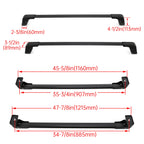 Set of 2 Roof Rack Cross Bars for Mazda 5 (2006–2017) Black Aluminum
