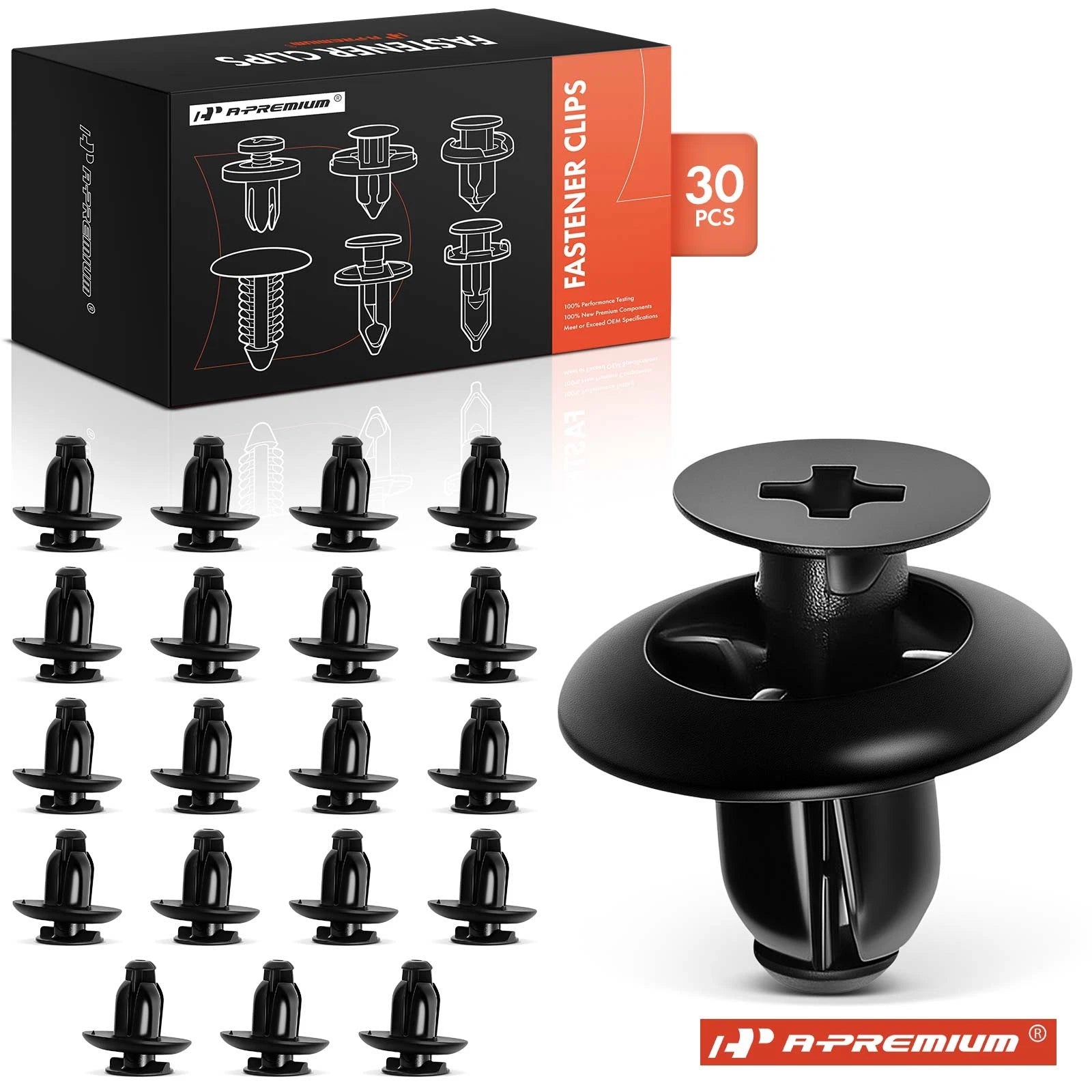 7mm Nylon Retainer Clips Screw-Type for Toyota Camry (2015-2024)