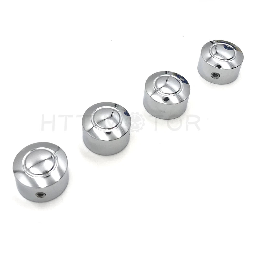 Set of 4 Chrome Bolt Toppers Caps for Harley XR XL Twin Cam Dyna (2008–2013)