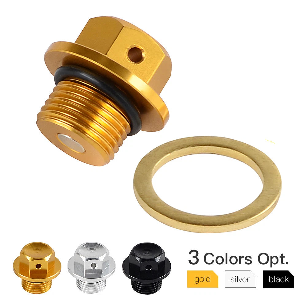CNC Magnetic Engine Oil Drain Plug Bolt for Suzuki GSX-R 600 750 1000 (2000–2018)
