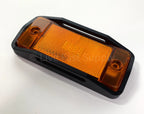 Front Amber LED Side Markers with Black Aluminum Raised Bezels for Bronco (1970–1977)