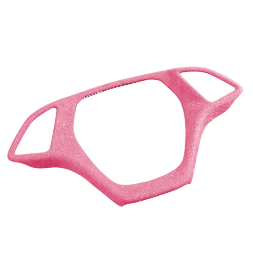 Suede Steering Wheel Cover for Chevrolet Corvette C7 (2014–2019) Pink