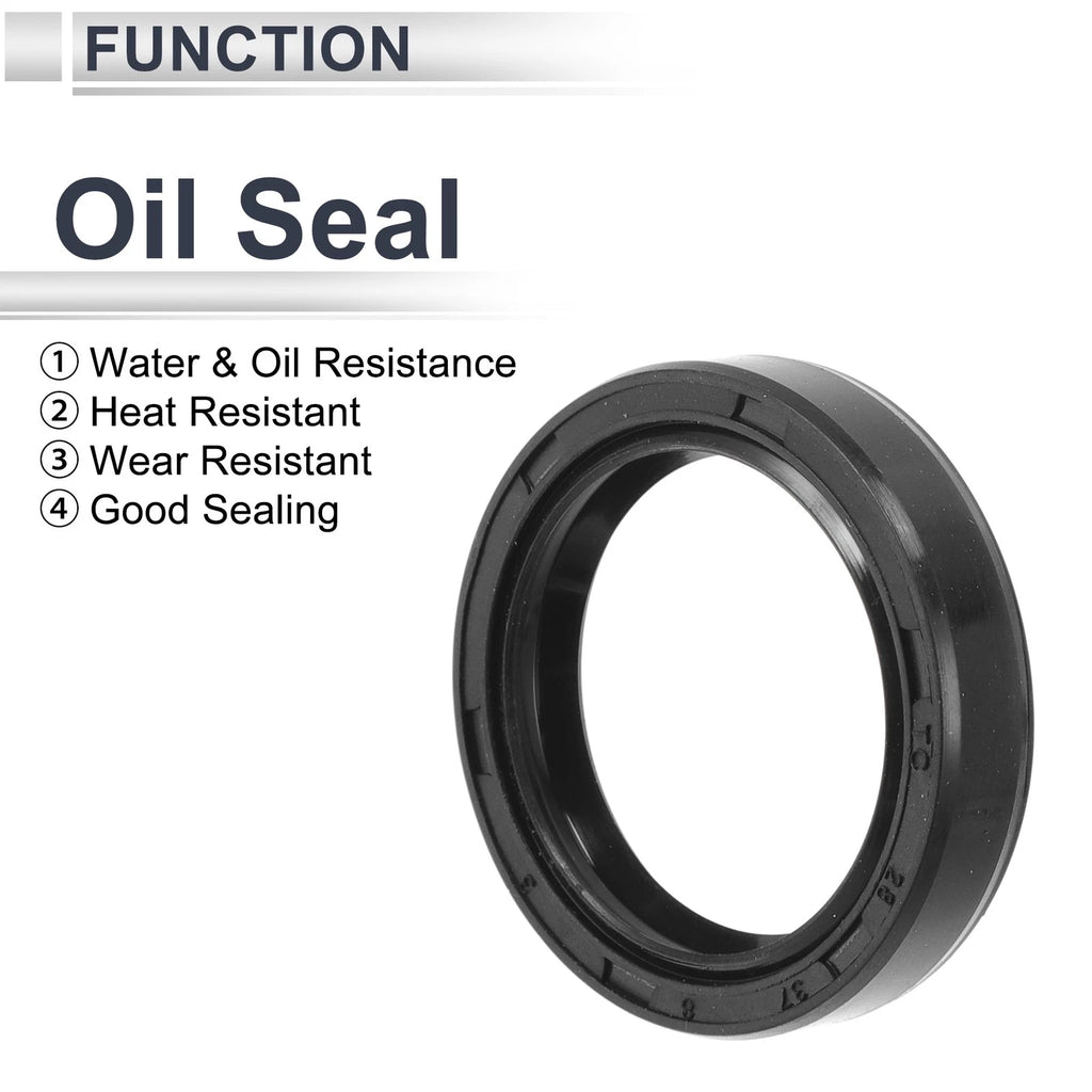 Set of 5 Oil Seal Rotary Shaft Seal TC Ring Nitrile Rubber 28x37x8mm