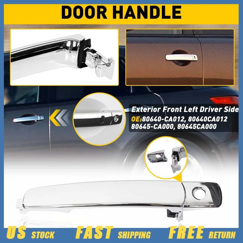 Chrome Front Left Driver Side Outside Door Handle for Nissan Infiniti (2003–2007)