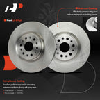 Front Disc Brake Rotors & Ceramic Pads for Buick Enclave (2018-2020)
