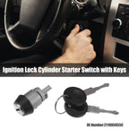 Ignition Starter Switch Lock Cylinder w/ Keys No. 211905855C for Volkswagen (1 Set)