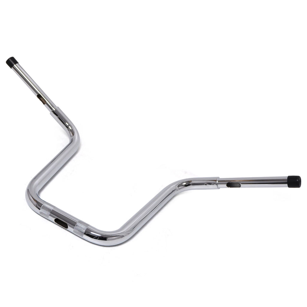 Chrome 14" Fat Mini Handlebar w/ Riser for Harley Softail FXSB (2013–2017) & FXDF/FLHR (2003–2017)