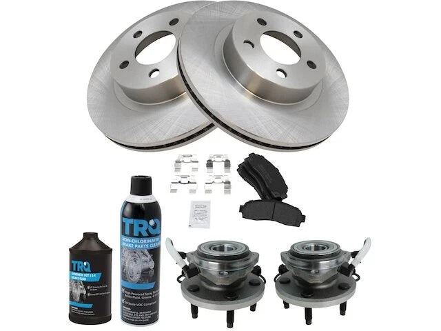 Front Brake Pad, Rotor & Wheel Hub Kit for Mazda B4000 (2003–2009) YP357BW