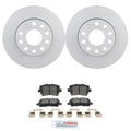 Bosch QuietCast Rear Rotors & Ceramic Brake Pads for A3 Jetta Rabbit (2006–2013)