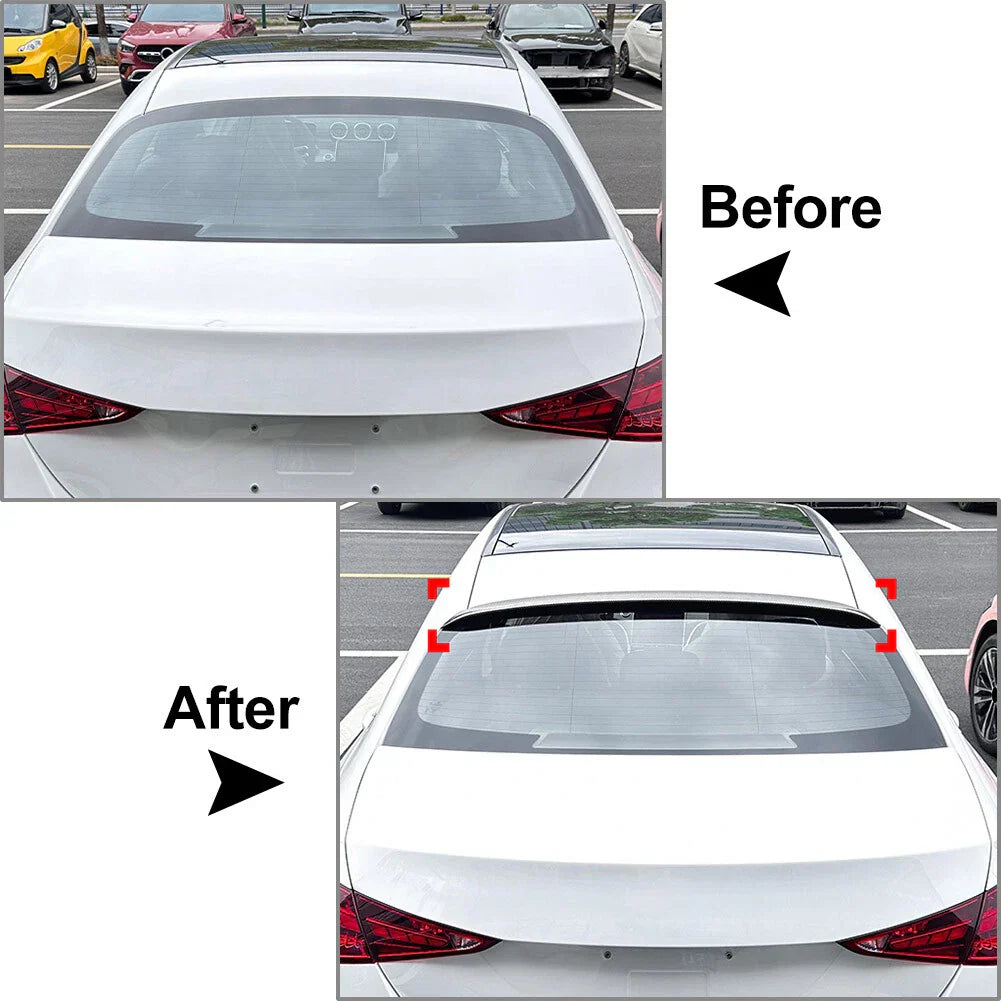 Glossy Black Rear Roof Spoiler Wing Lip for Mercedes Benz C Class (2022-2024)