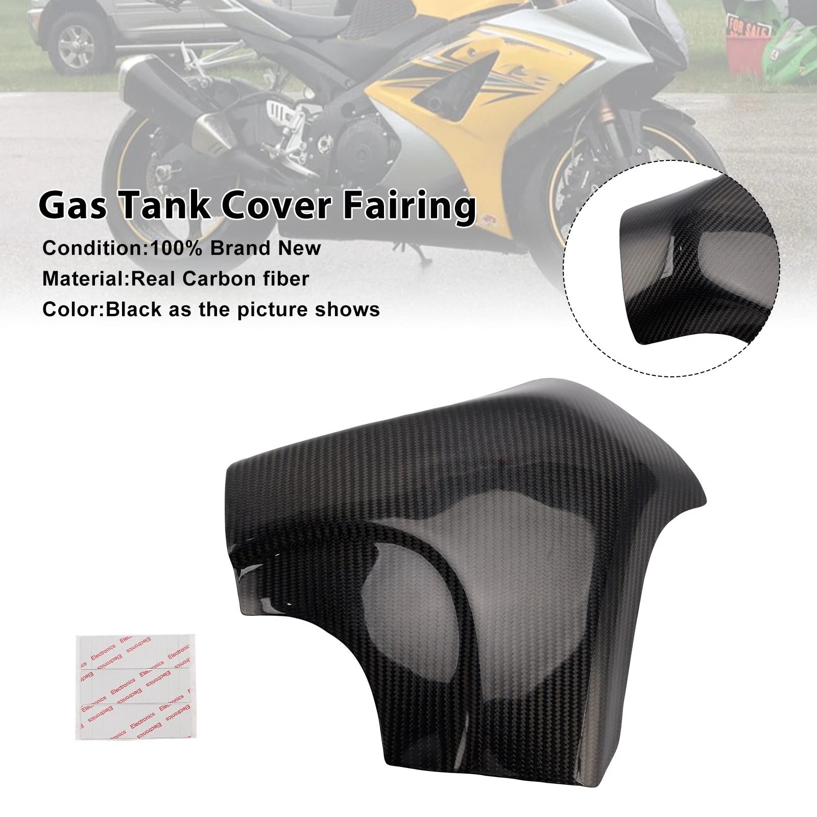 Carbon Fiber Tank Cover Fairing for Suzuki GSXR1000 (2007–2008)