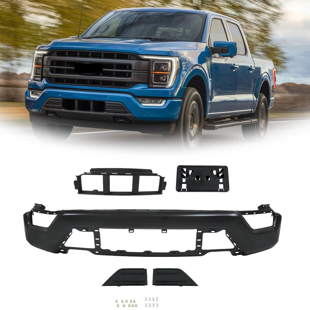 5-Piece Front Bumper Assembly for Ford F150 (2021–2023)
