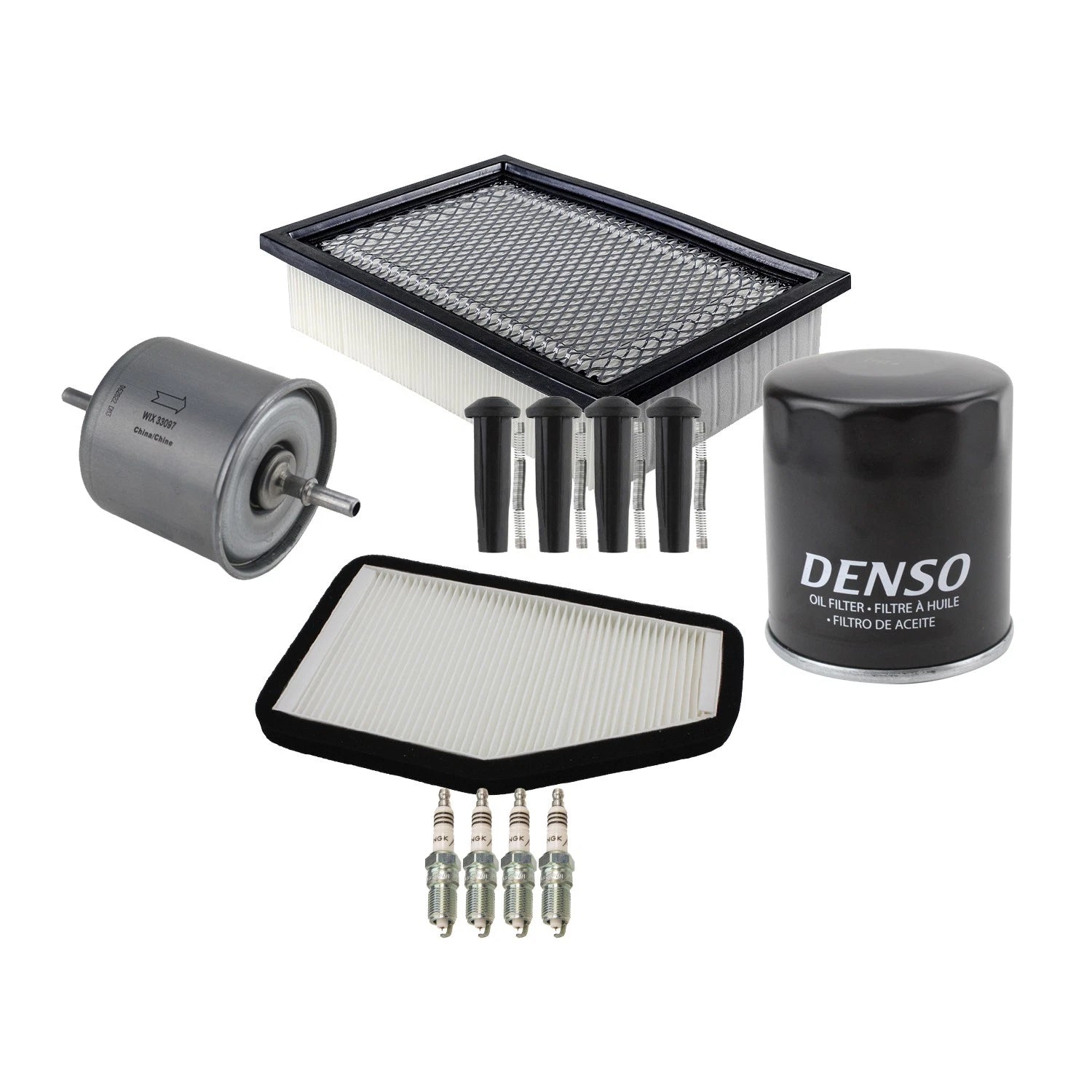 Tune Up Kit with 4 NGK Spark Plugs & Boots for Escape Mariner (2001–2010)