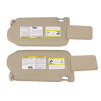 2PC Sun Visor for Nissan Pathfinder (2013–2018) & Infiniti QX60 (2014–2017) Beige