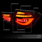 LED Tube Bar Sequential Signal Tail Lights for BMW 320i 325i 328i (2012–2015)