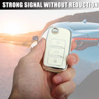 Silicone Key Fob Case Cover for VW Jetta Tiguan Passat Polo (2010–2023)