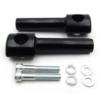 1in. Handlebar Riser Clamps Mounts Kit for Harley Motorcycle (6" Tall)