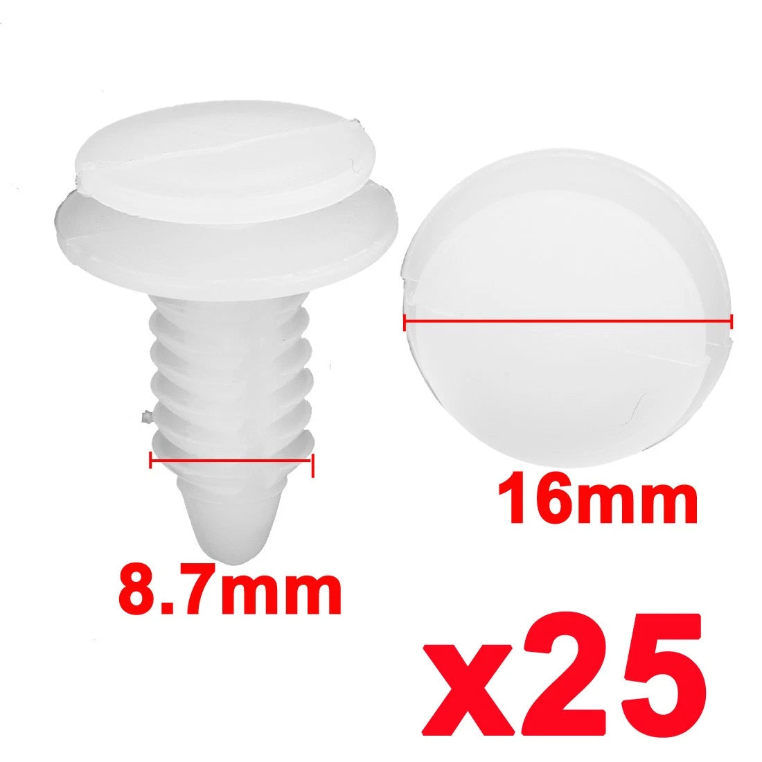 25 Pcs Door Panel Clips Fasteners 6503709 for Chrysler Dodge Ram 