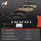 8x Ceramic Brake Pads for Ford Mustang (2021)