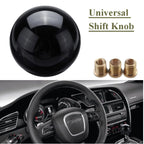 Black Round Ball Shift Knob for Universal Gear Shifter with 3 Adapters