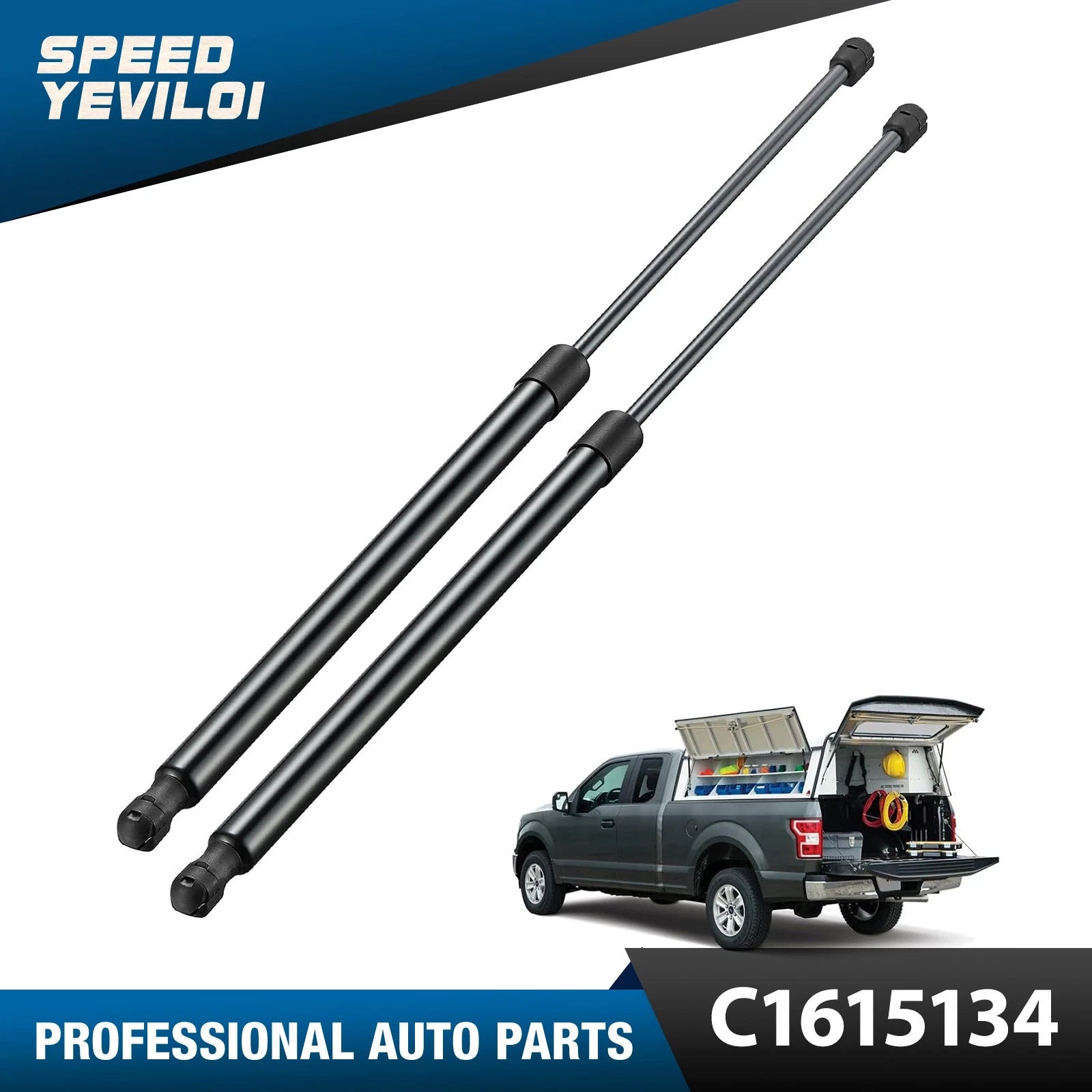 2X Gas Struts for Teardrop Trailers (27 Inch, 90Lbs)