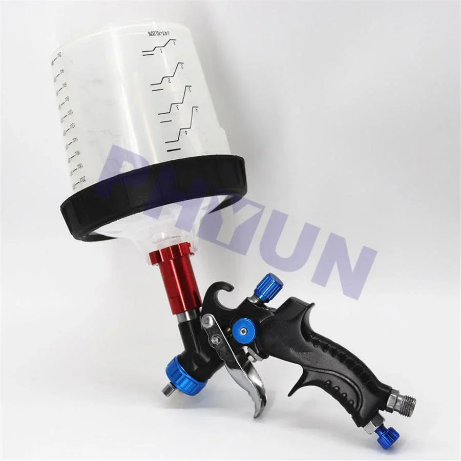 1mm Nozzle Gravity Feed Spray Gun w/ Dual Cup for PPS Paint Repair