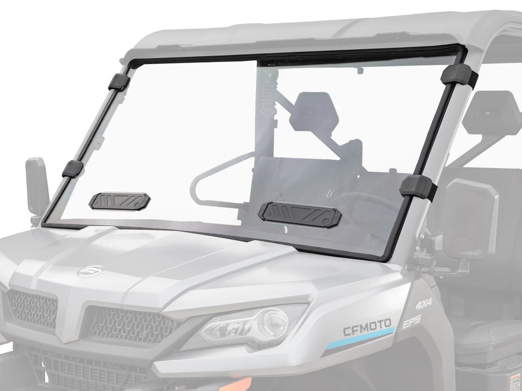 Clear Scratch Resistant Full Vented Windshield for CFMOTO UForce (2019–2023)
