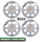 Set of 4 Wheel Rim Covers for EZGO Club Car Yamaha Golf Cart 10" Silver