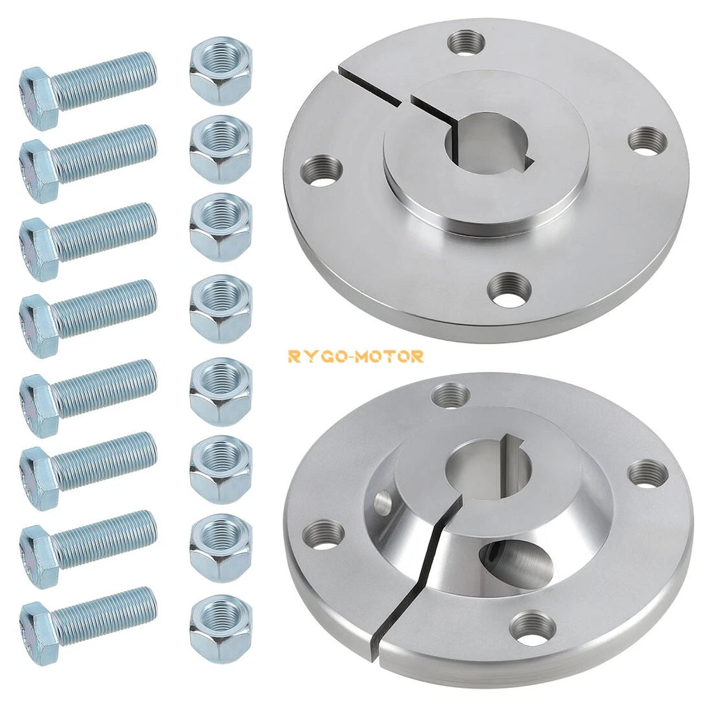 Set of 2 Rear Axle Aluminum Wheel Hubs for Go Kart Off Road Cart (1" Bore)