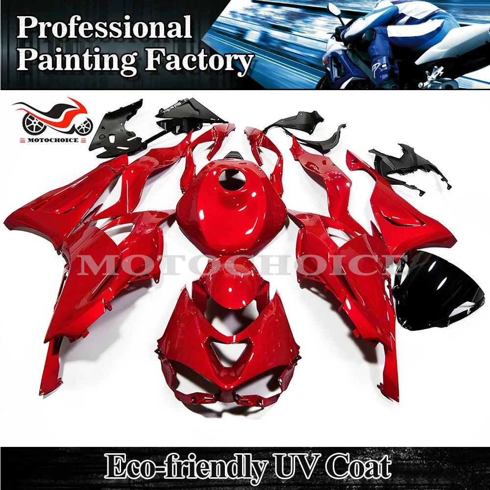 Gloss Red ABS Fairing Kit with Tank Cover for Kawasaki Ninja ZX6R (2024–2025)