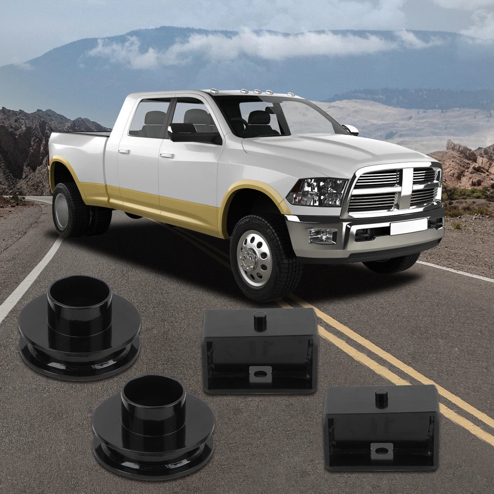 3" Front & Rear Leveling Lift Kit for Dodge Ram 1500 2500 3500 (1994–2013)