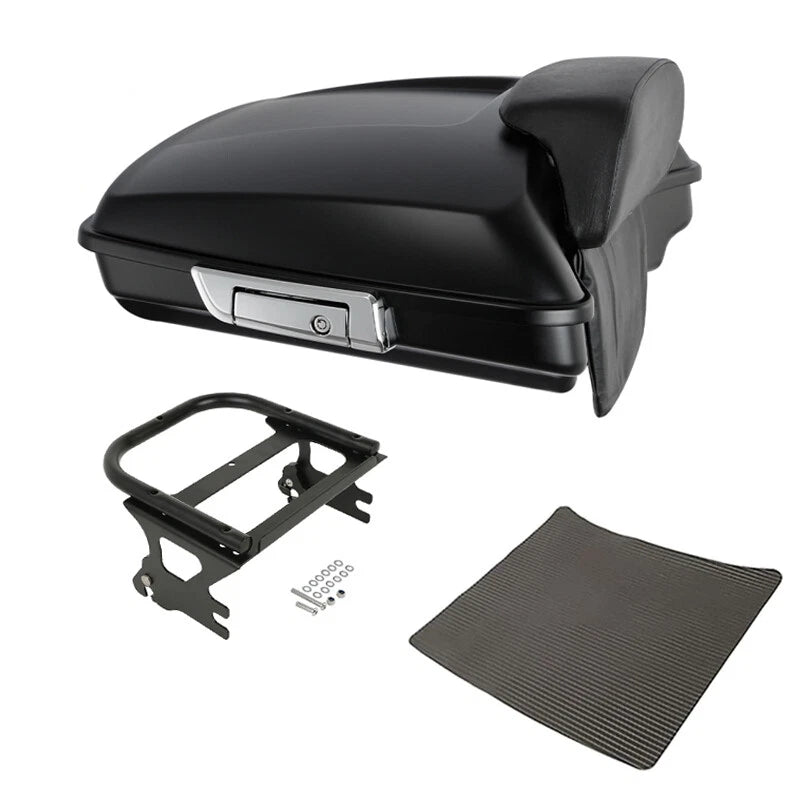 Matte Razor Trunk Pad Mount Rack for Harley Touring Road King (1997–2008)