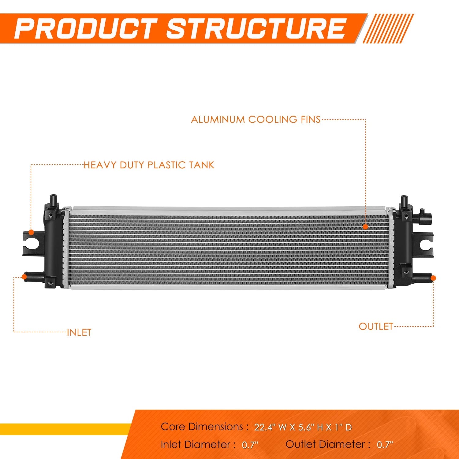 Aluminum Core Radiator for Honda CR-V Hybrid (2020–2022) DPI-13897