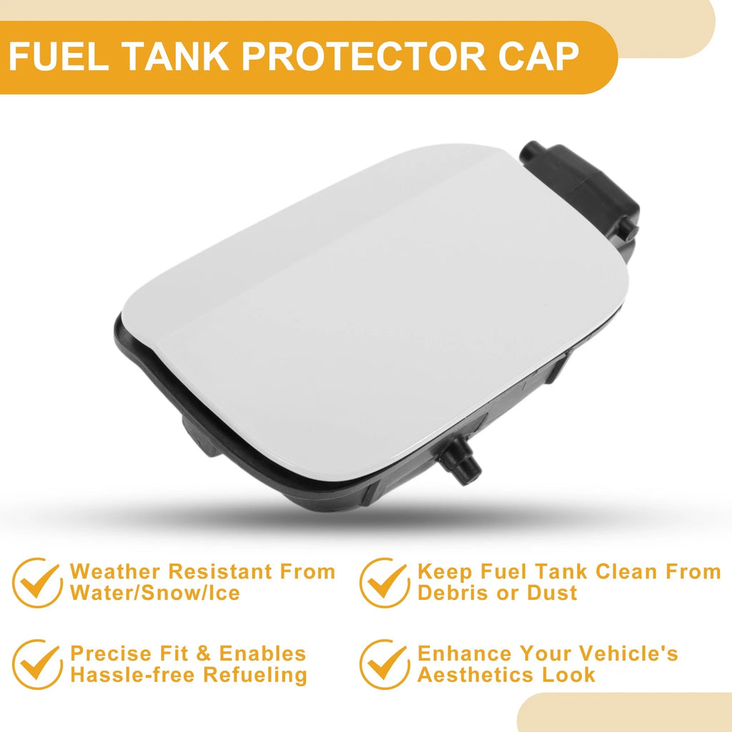 Fuel Tank Door Cap for Volkswagen Passat (2011–2018) Fuel Filler Flap Cover White
