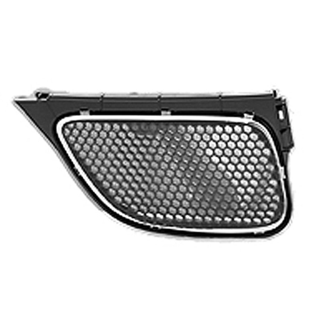 Replacement Gray Chrome/Matte Plastic Passenger Side Upper Grille