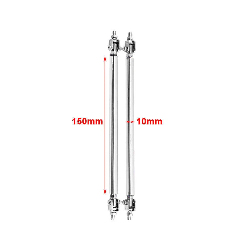 Adjustable Front Bumper Lip Splitter Strut Rod Tie Support Bar for Universal Car