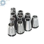 10Pcs ER16 Spring Collet Set for CNC Milling Lathe Engraving Tool (N/A)