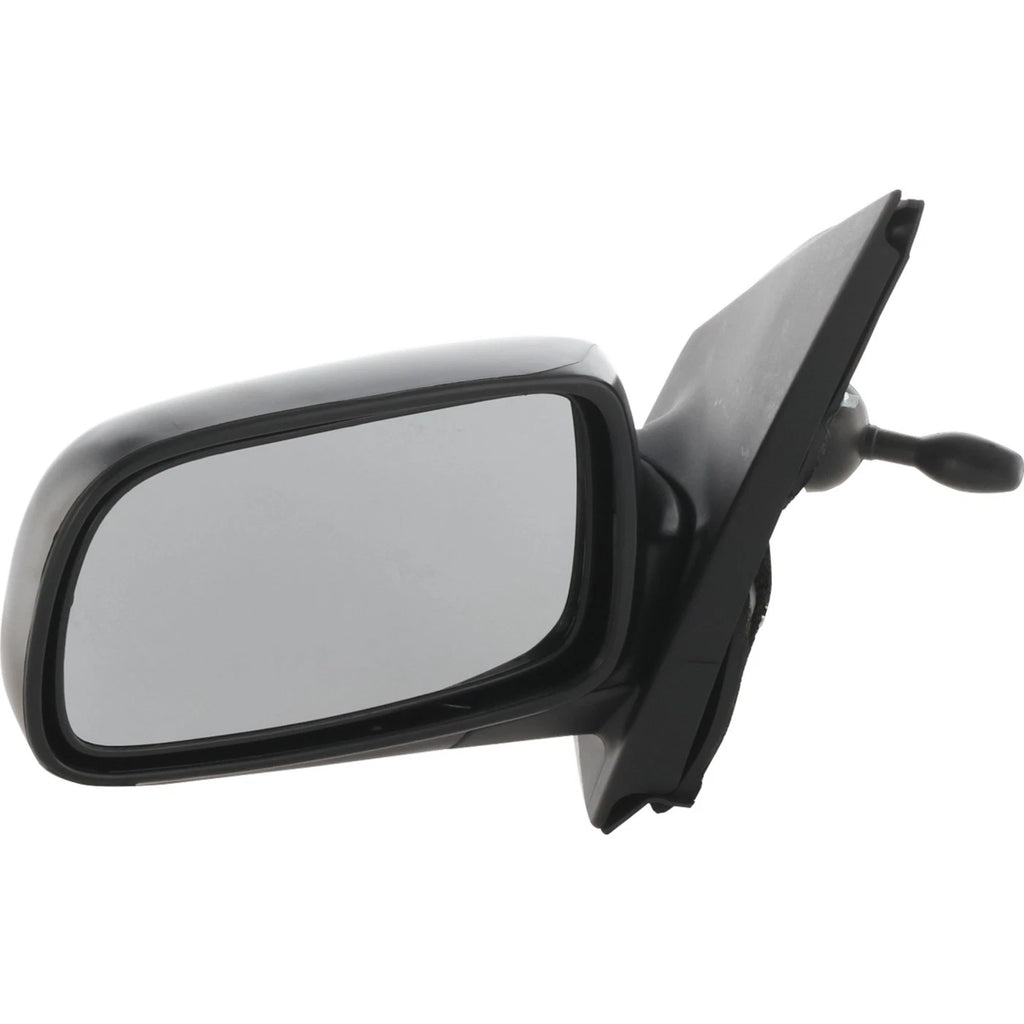 Manual Remote Mirror for Toyota Echo (2000–2005) Driver Side Textured Black