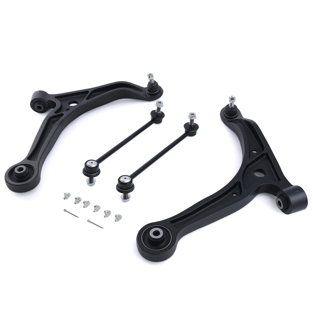 Set of 4 Front Lower Suspension Control Arms Sway Bars for Honda Odyssey (1999–2004)