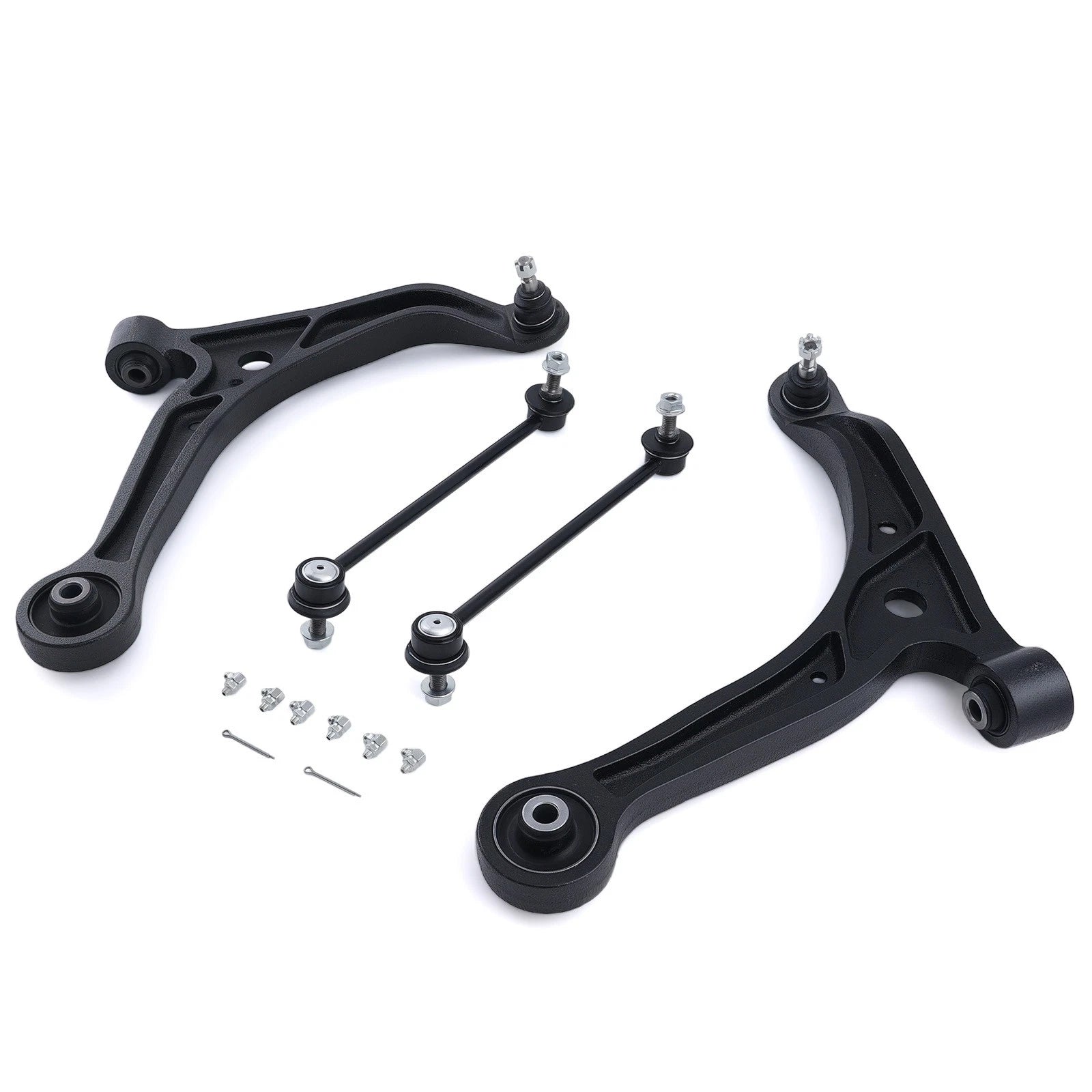 Set of 4 Front Lower Suspension Control Arms Sway Bars for Honda Odyssey (1999–2004)