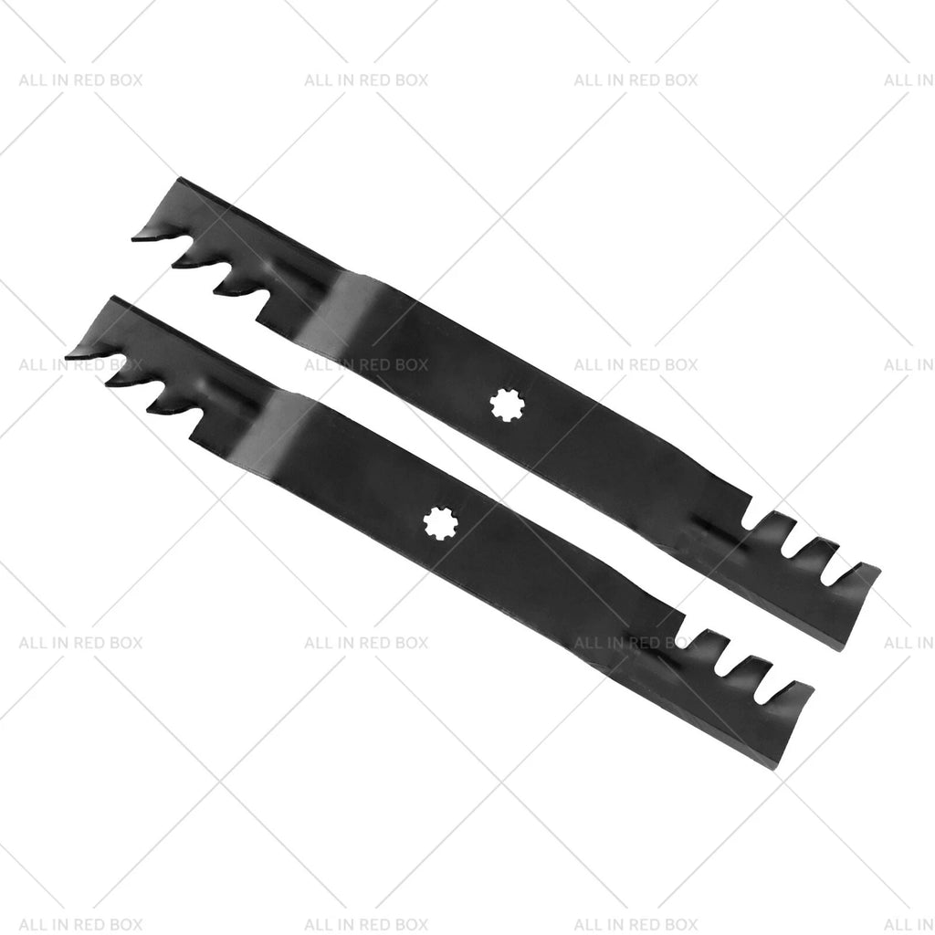 2X 42" Toothed Blades for John Deere (M154061, M154062, GX22151)