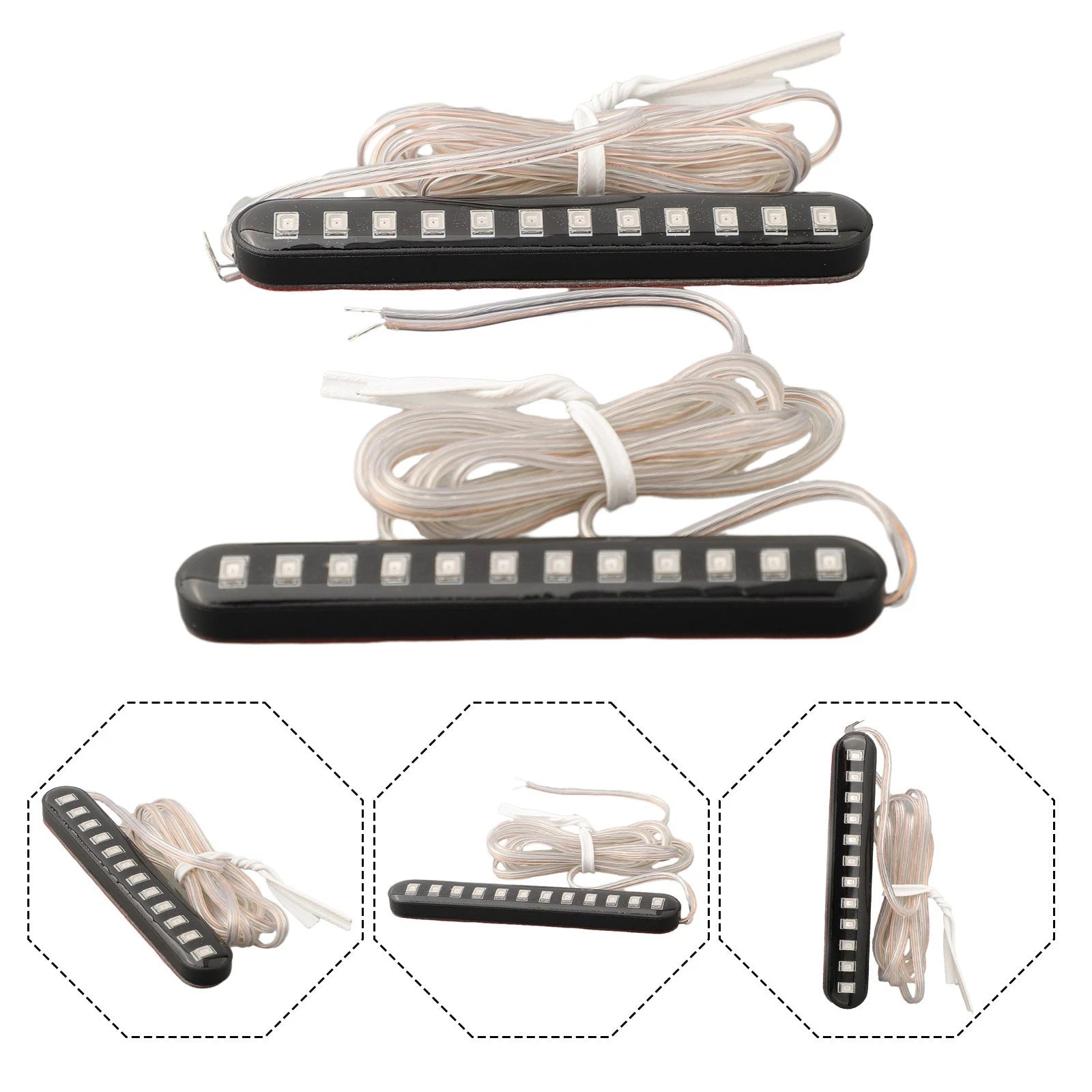 2X LED Turn Signal Lights for Motorcycle (12V)