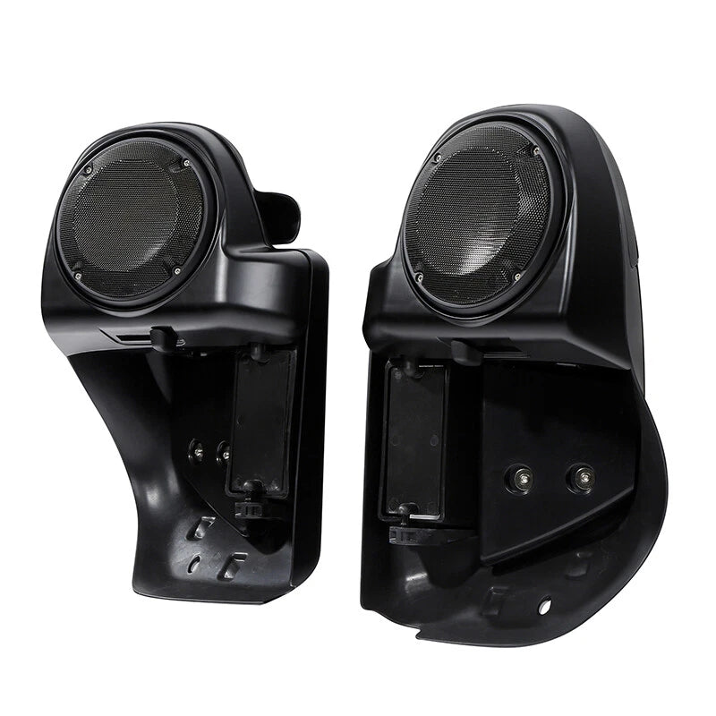 Lower Vented Fairing Speaker Pod for CVO Street Road Glide (2014–2024) Black Denim