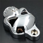 Chrome Skull Horn Cover for Harley Davidson Cowbell Horns (1992–2020)