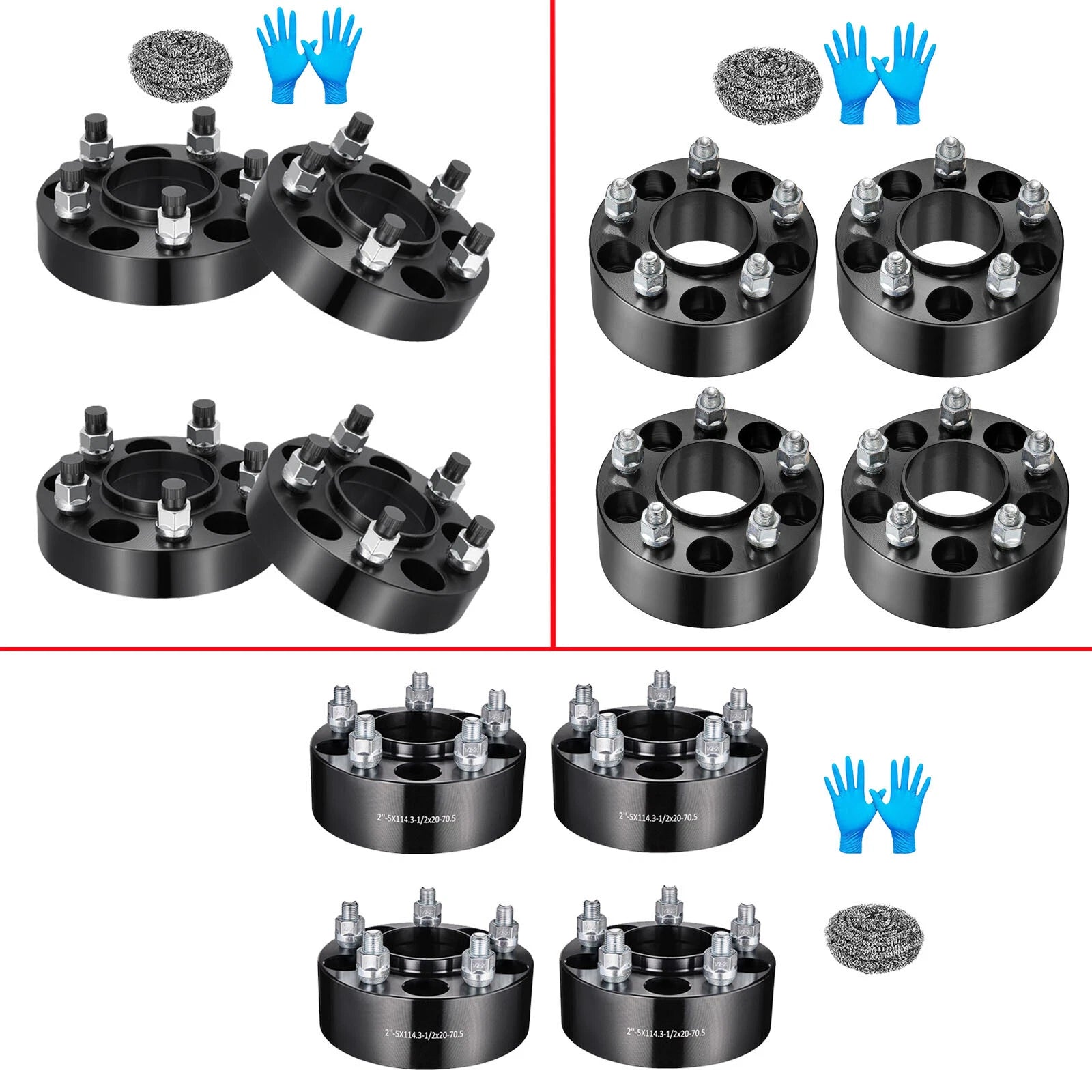 Hubcentric Wheel Spacers for Ford Mustang Ranger Edge (2010–2024)