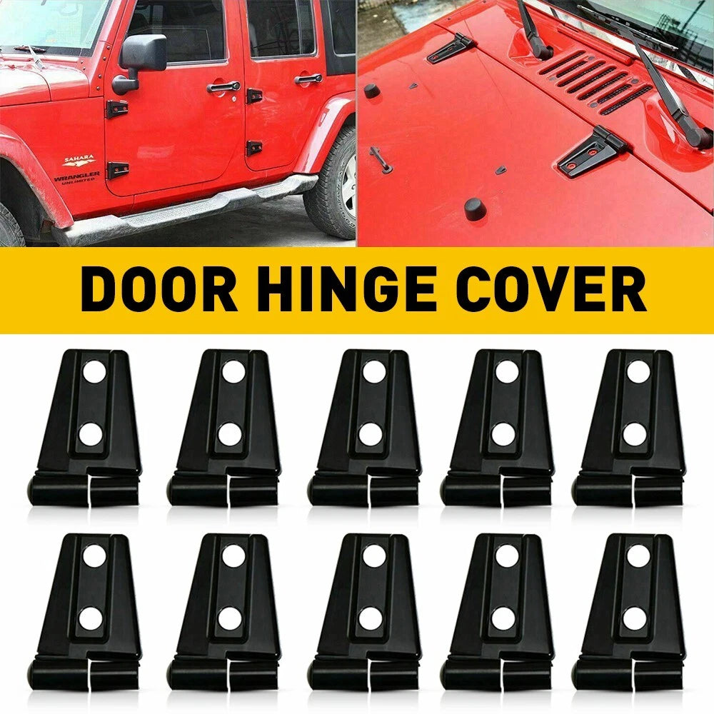 Hood & Door Hinge Cover for Jeep Wrangler JK JKU Unlimited (2007–2018)